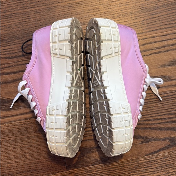 Prada Pink and White Platform Sneakers 37.5 - Picture 4 of 6